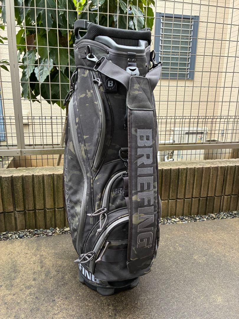 ブリーフィングBRIEFING CR-5 カモフラ黒　キャディバッグ　15分割