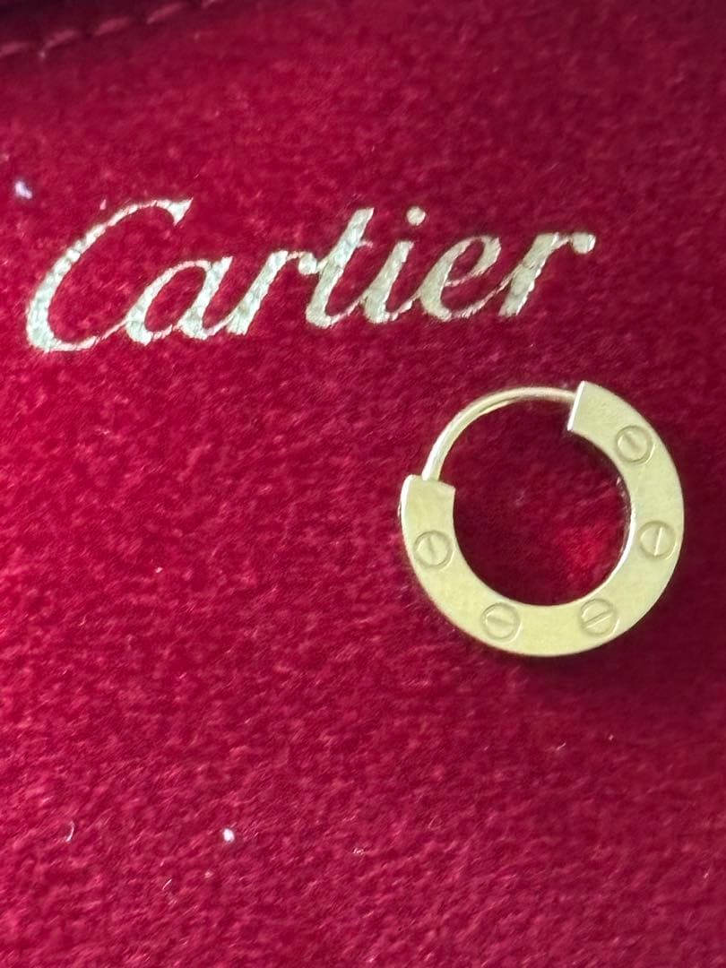 最終価格　Cartier LOVE シングルピアス　イエローゴールド