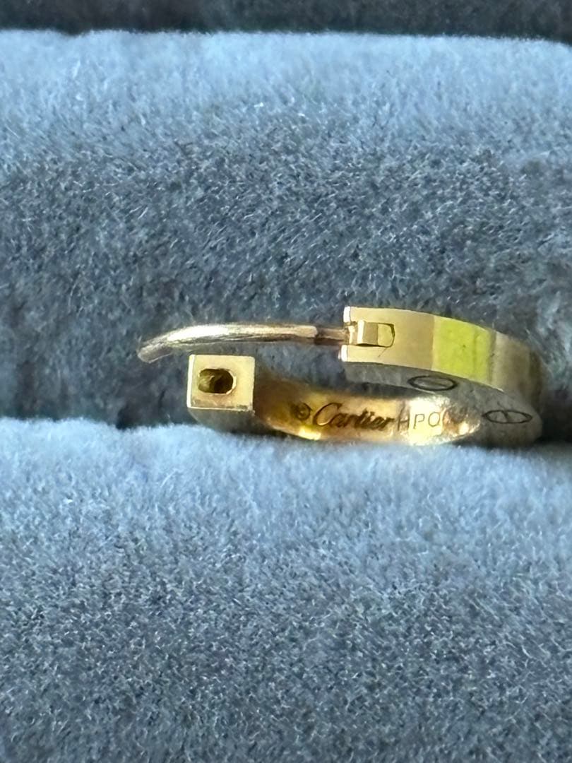 最終価格　Cartier LOVE シングルピアス　イエローゴールド