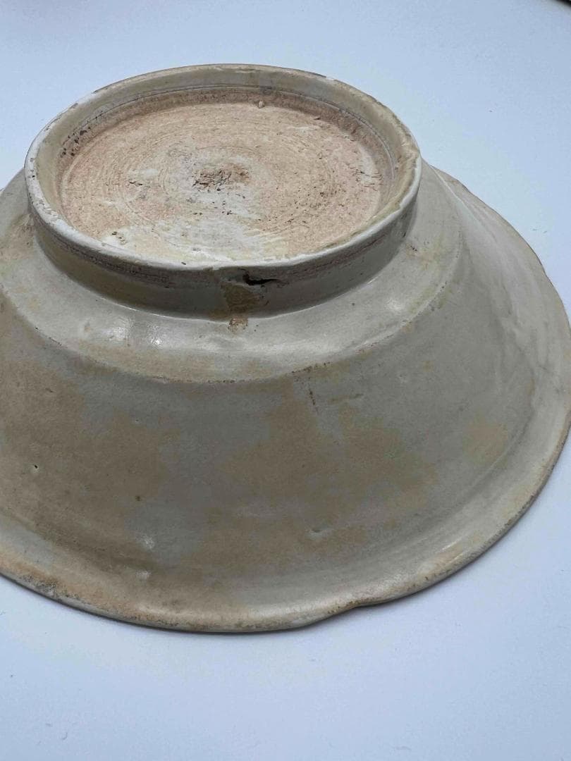 宋時代　定窯　白磁葵口皿 盞　影青　景徳鎮　唐物　古賞物　時代物(E-92)