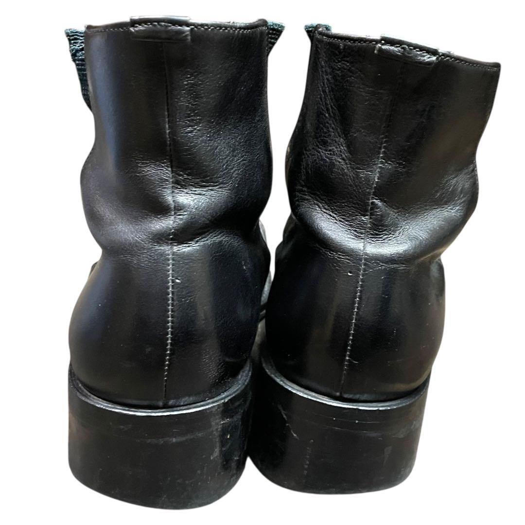 アルフレッドバニスター 42 スクエアトゥ サイドゴアブーツ 黒