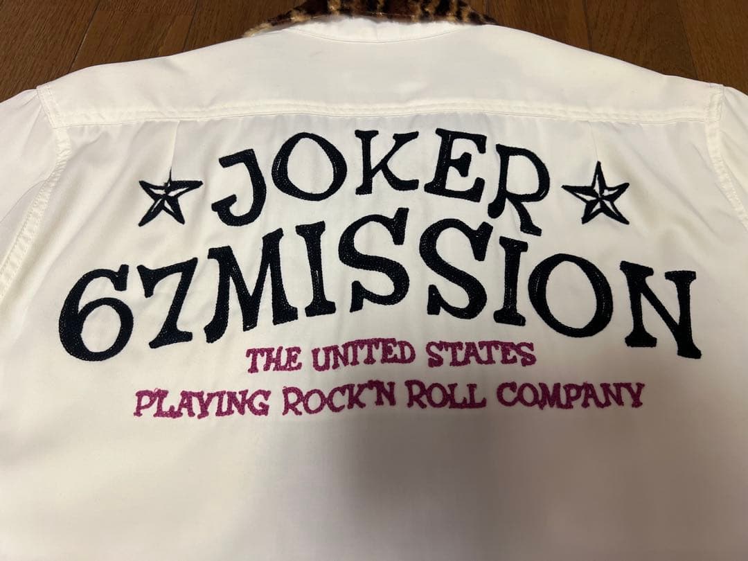 67mission レオパード襟シャツ Mサイズ