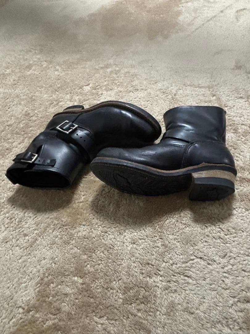 エンジニアブーツ ブラック レザー