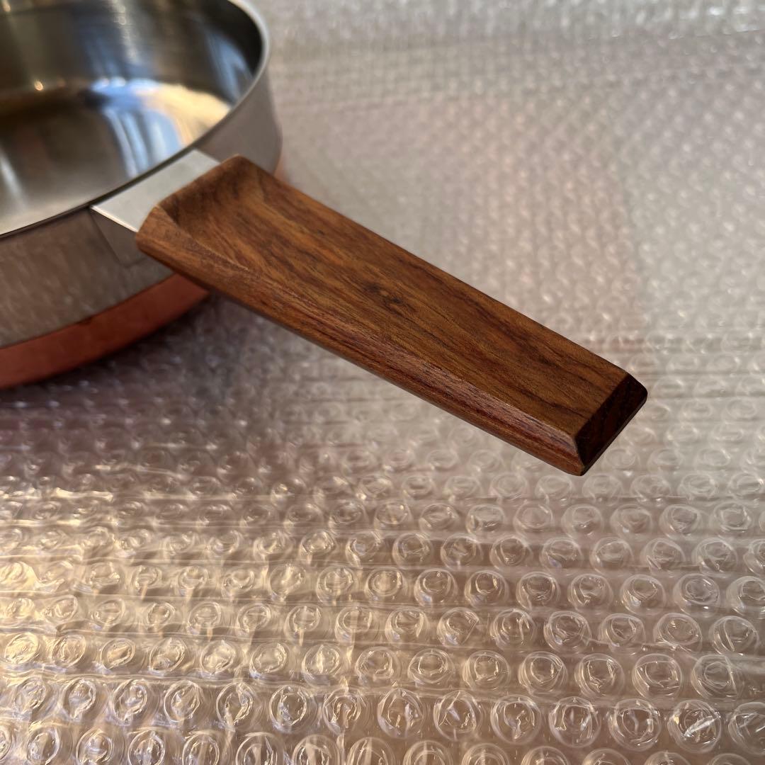 中古　蓋付きステンレスパン　NilsJohan/ニルスヨハン　片手鍋　※IH不可