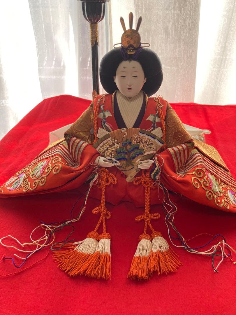 伝統的雛人形セット 男雛 女雛
