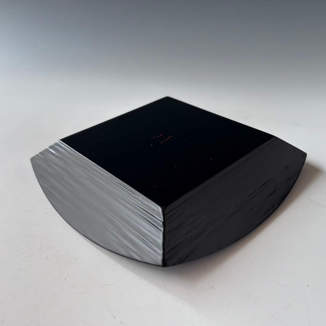 茶道具　銘々皿　五客組　粟絵　一閑　ヘギメ　服部峻昇　共箱　漆器　菓子器　工芸