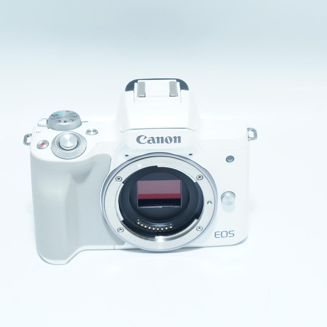 スマホ転送機能付♪キヤノン EOS Kiss M ホワイト
