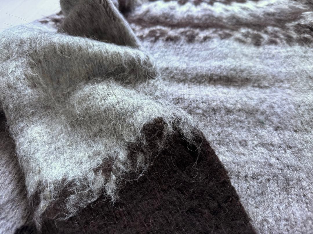 t*u様 ビンテージCASAアルパカウール100%ニットセータージグザグ幾何学ノ