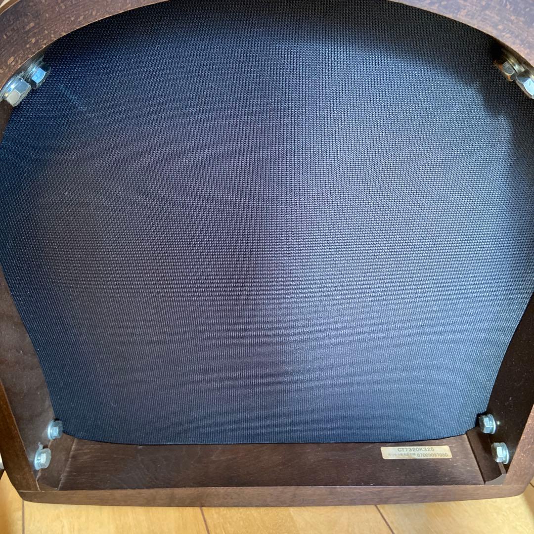 カリモク ダイニングチェアー肘付CT7320K325ブラウン色 美品