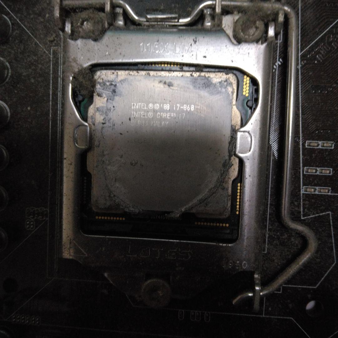 ジャンクcore i7 860+マザボP7P55D+メモリ2gb×2+グラボ