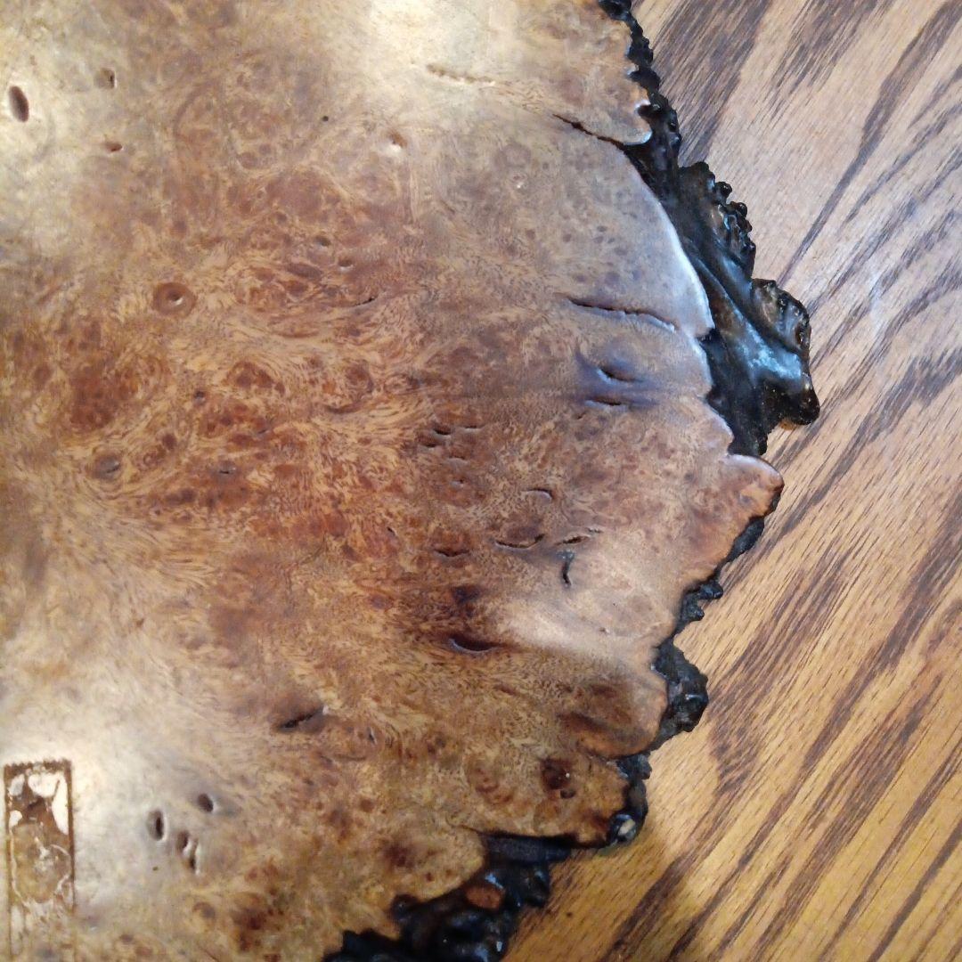 木製　瘤杢　プレート　飾り台