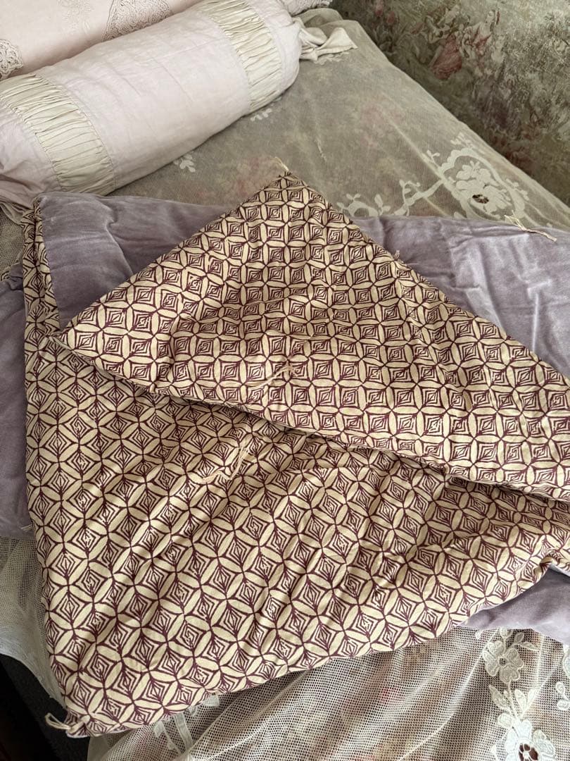 オンフィルダンディエンヌラベンダー色ベロアのマルチカバーキルト布団ブランケット