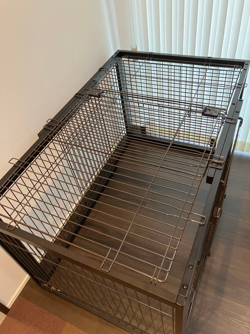 リッチェル　木製スライドペットサークルワイド屋根つき