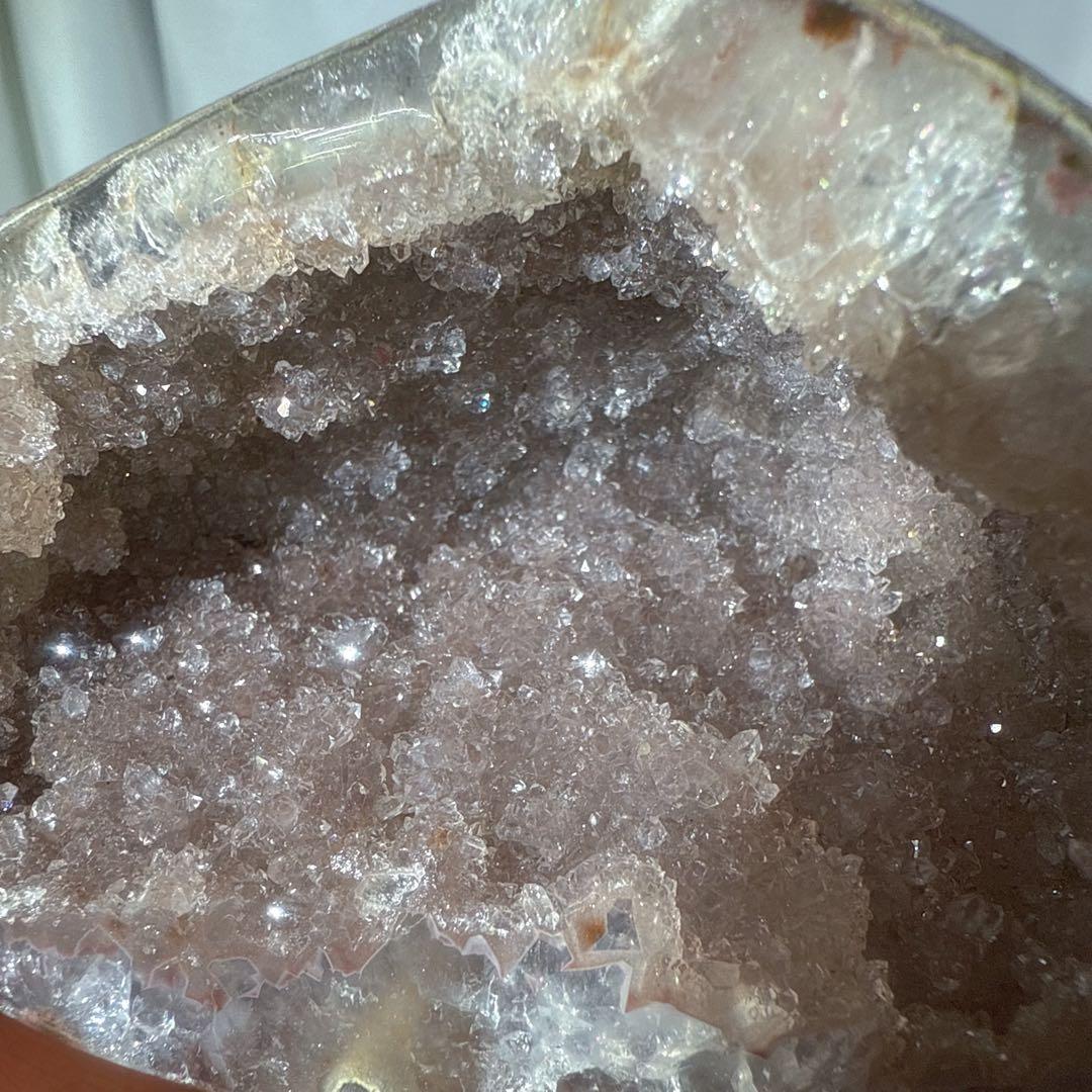 天然石アメジストのドーム　置物NO.102304