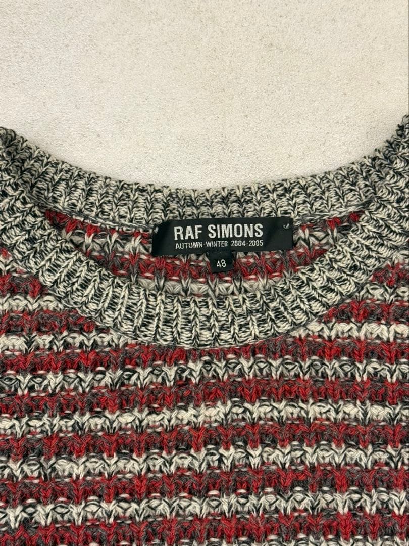 RAF SIMONS 04AWWave期クルーンネックニット