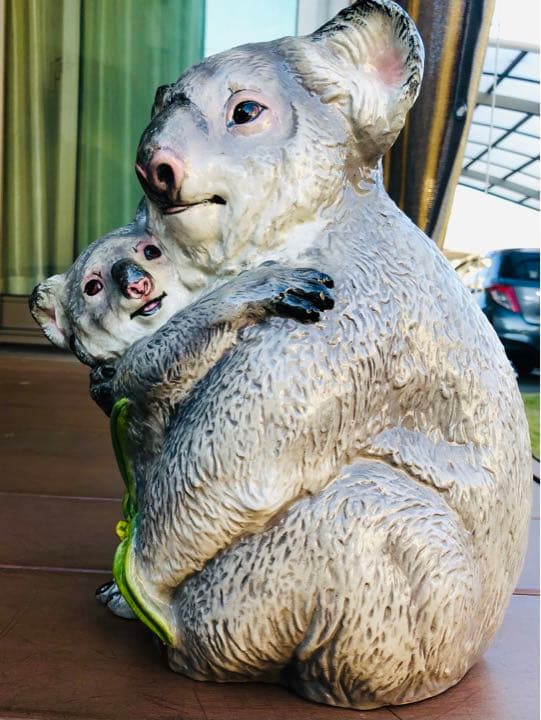 コアラ 親子 陶器 オブジェ 置物 オーストラリア