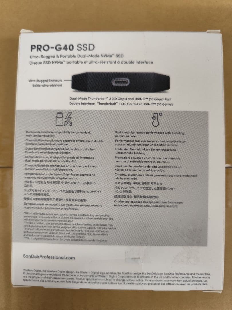 ポータブルSSD PRO 4TB SDPS31H-004T-GBCND/E