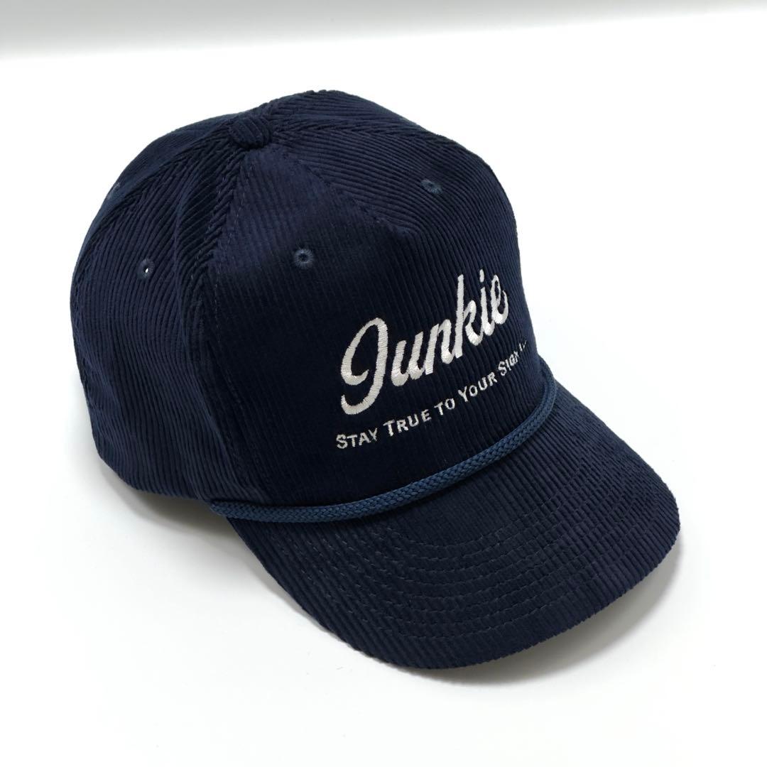 【コーデュロイ】Junkie トラッカーキャップ ネイビー