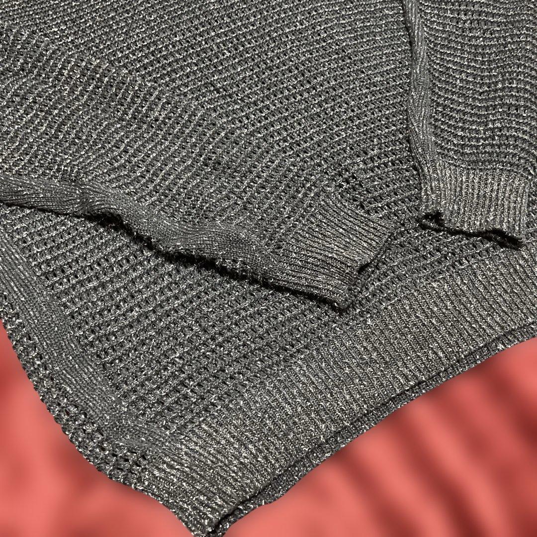 専用⭐︎YOKE MESH KNITTED CREWNECK SWEATER 黒