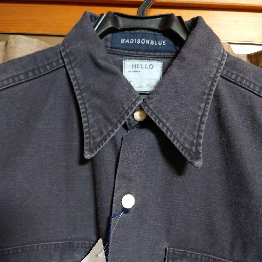 未使用　マディソンブルー　ブラックデニムシャツ