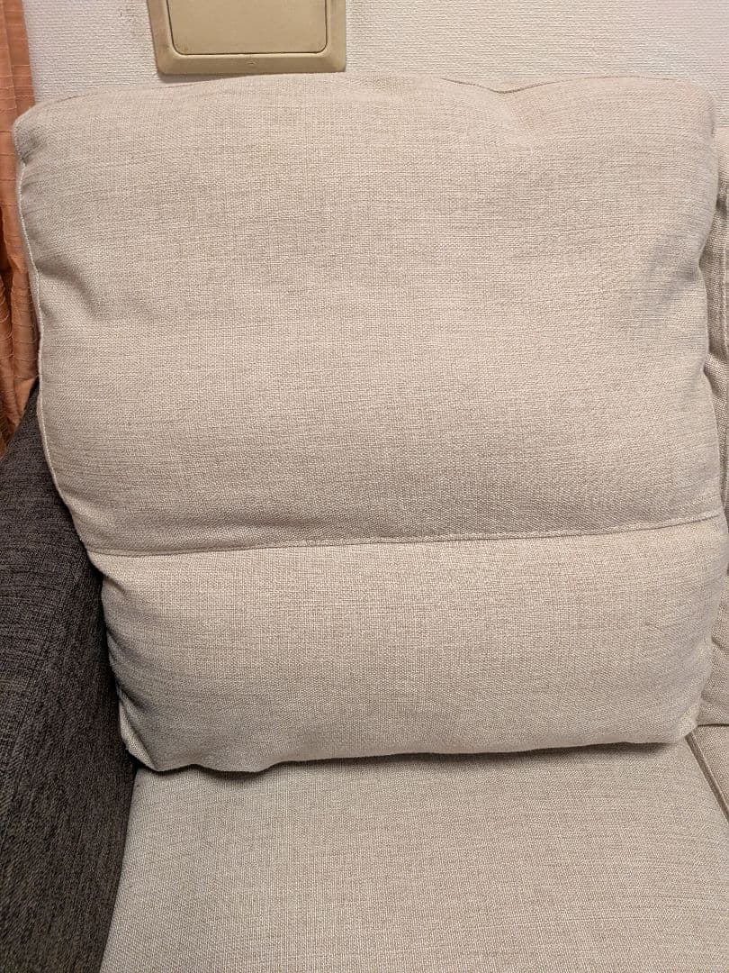 【大幅値下げ】3人掛けソファ(色：ダークブラウン・ベージュ)