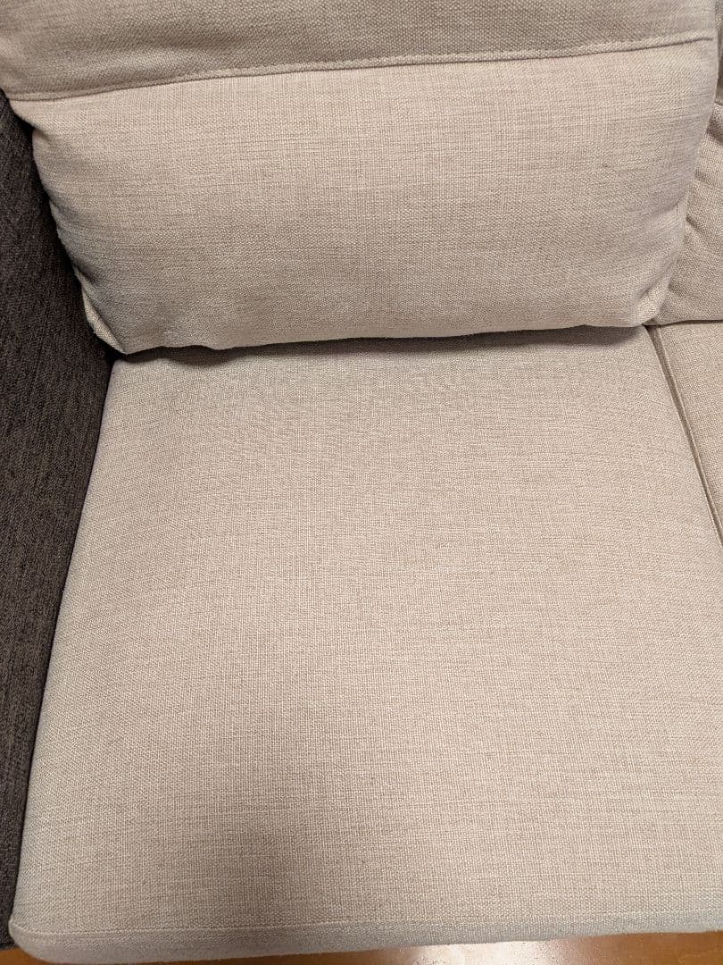 【大幅値下げ】3人掛けソファ(色：ダークブラウン・ベージュ)