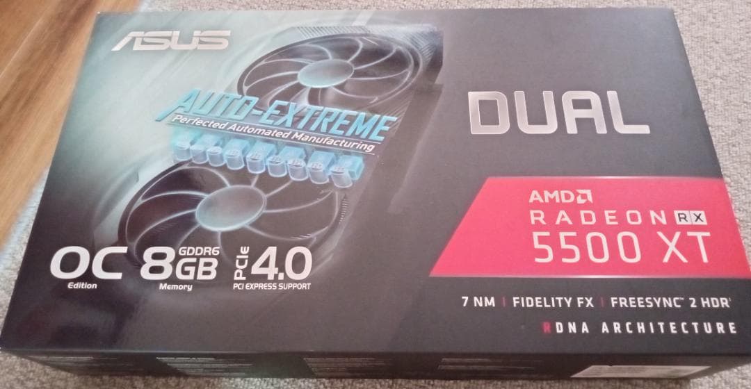 ASUS DUAL-RX5500XT-O8G-EVO　中古