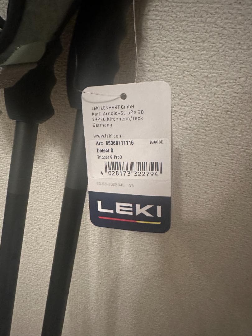Leki Detect S スキーポールストック 115CM