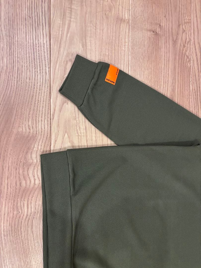 ラフロッグ　サーマルモックネックシャツ　カーキ　S