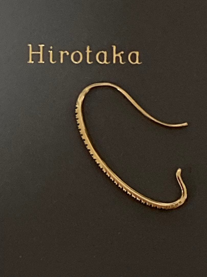 ひろこ　！　 ヒロタカ　GOSSAMER ダイヤモンド ピアスL 片耳