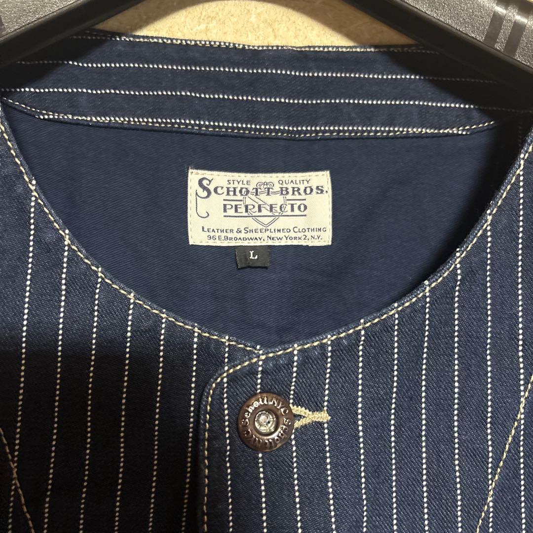 Schott Bros. オールドヒッコリーベスト　インディゴ