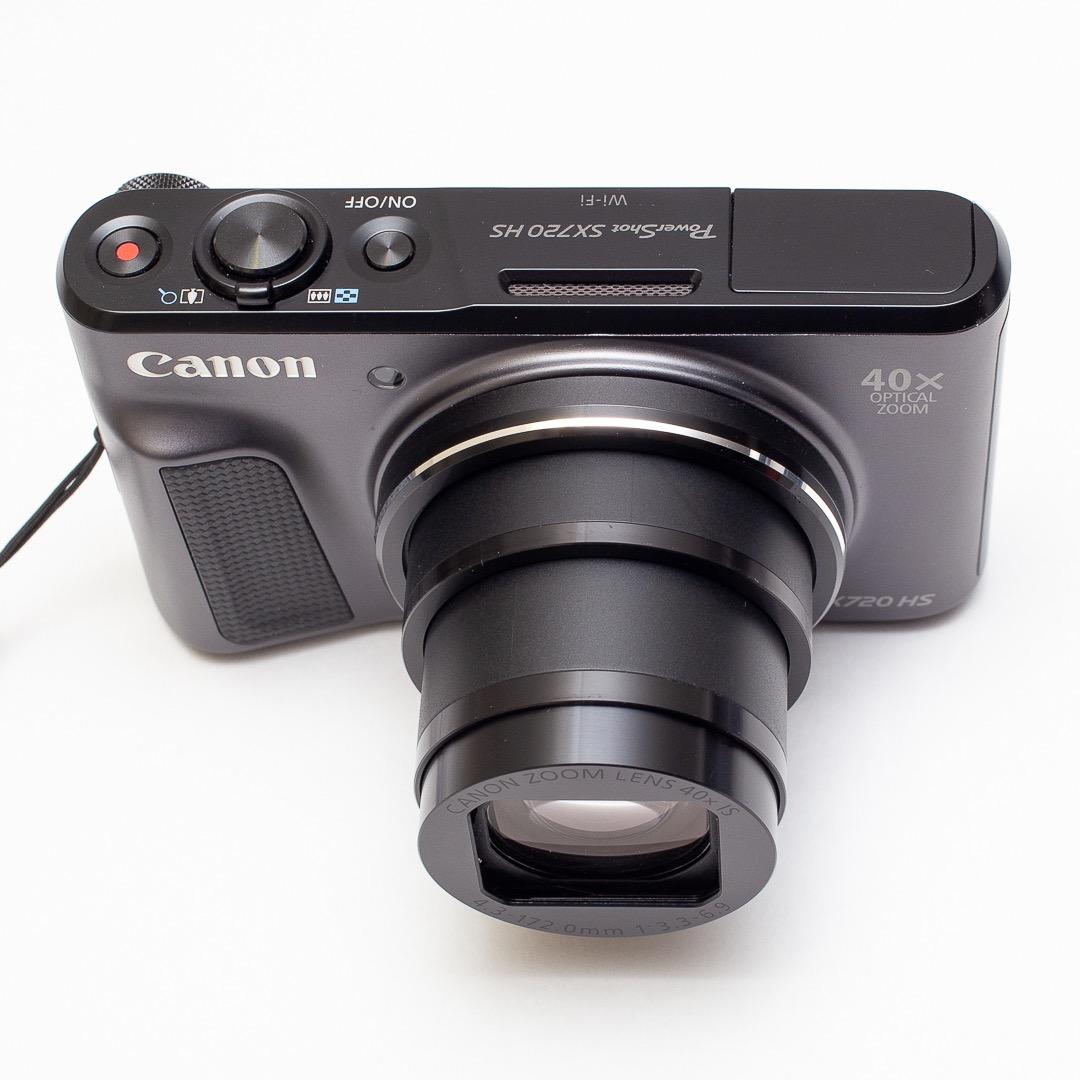 Canon PowerShot SX720 HS ブラック 純正本革ケース付