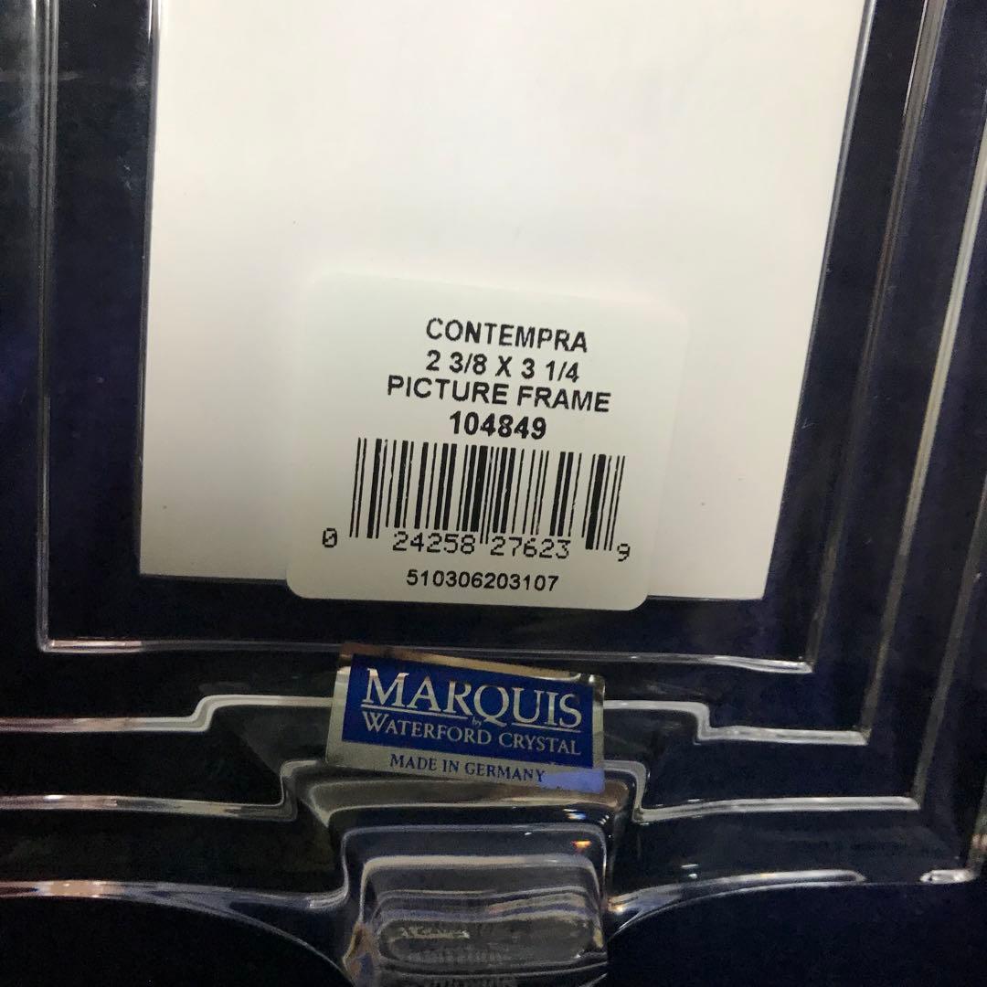 ウォーターフォード　  クリスタル　フォトフレーム　写真立て