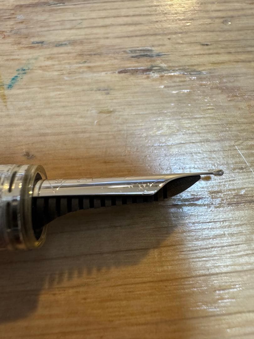 訳あり OMAS オマス 万年筆 18K 750 M 中字 クリア 透明 文房具