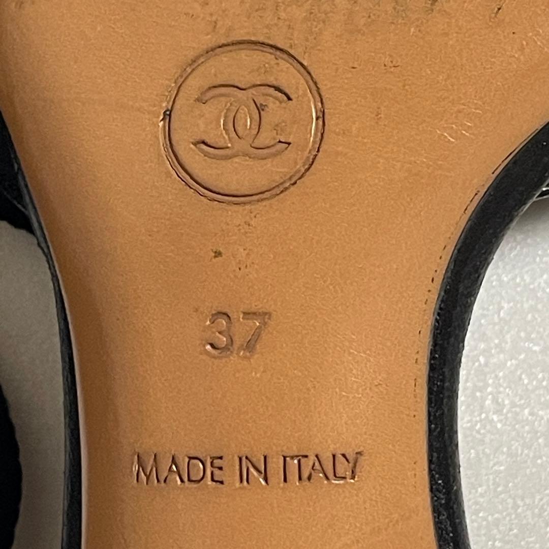 CHANEL ニュートラベルライン ミュール 37 サンダル