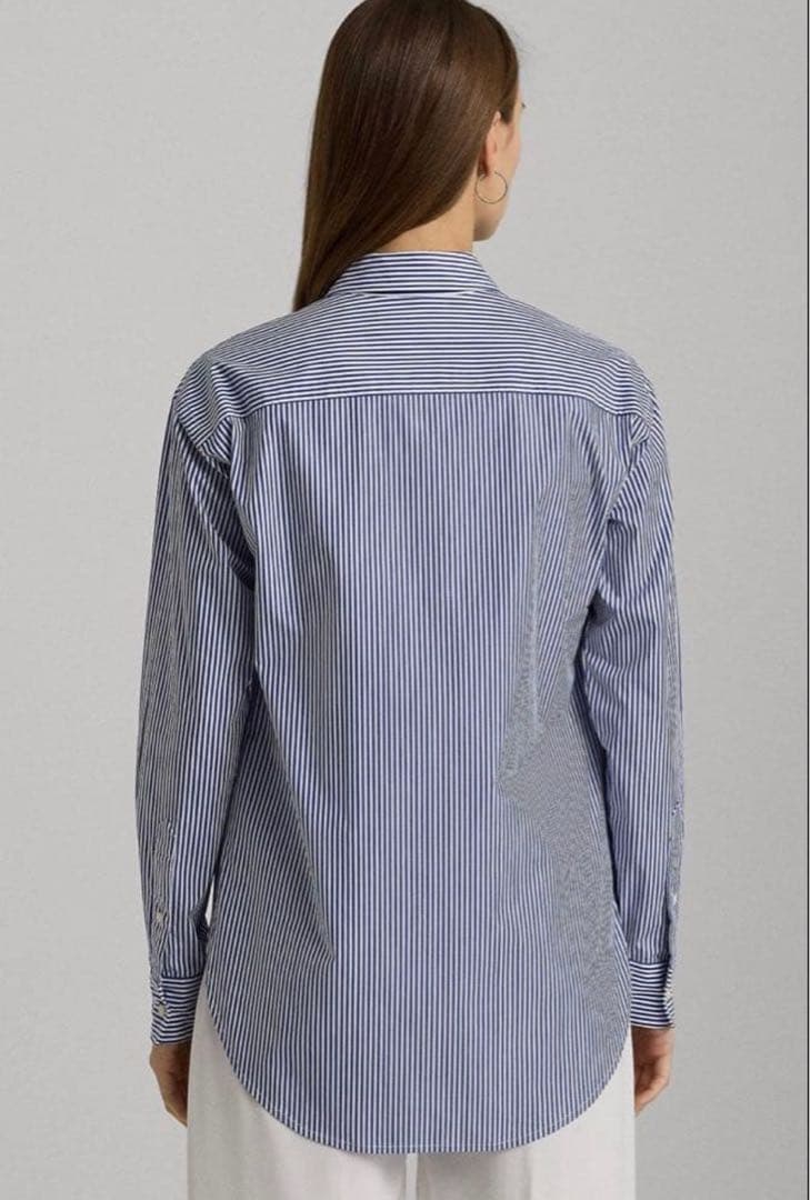 【未使用級】ローレンラルフローレン　ストライプ　シャツ　刺繍　XXS