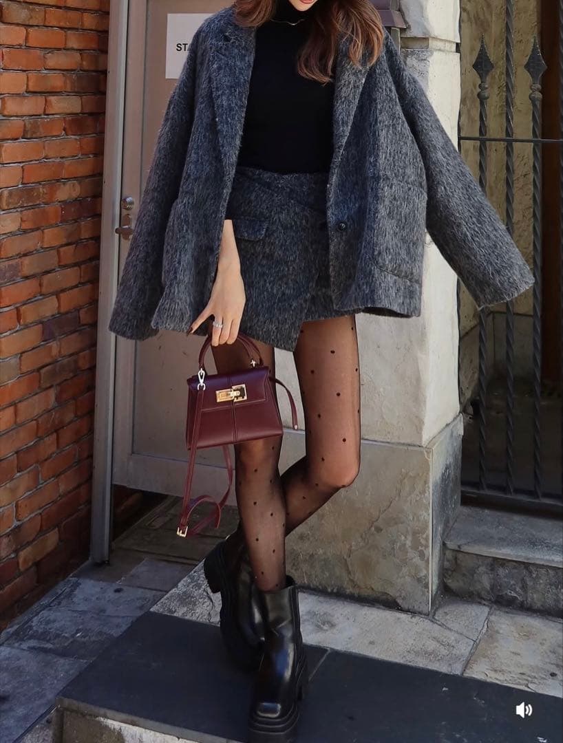 あいさんJW PEI ボルドーバッグ