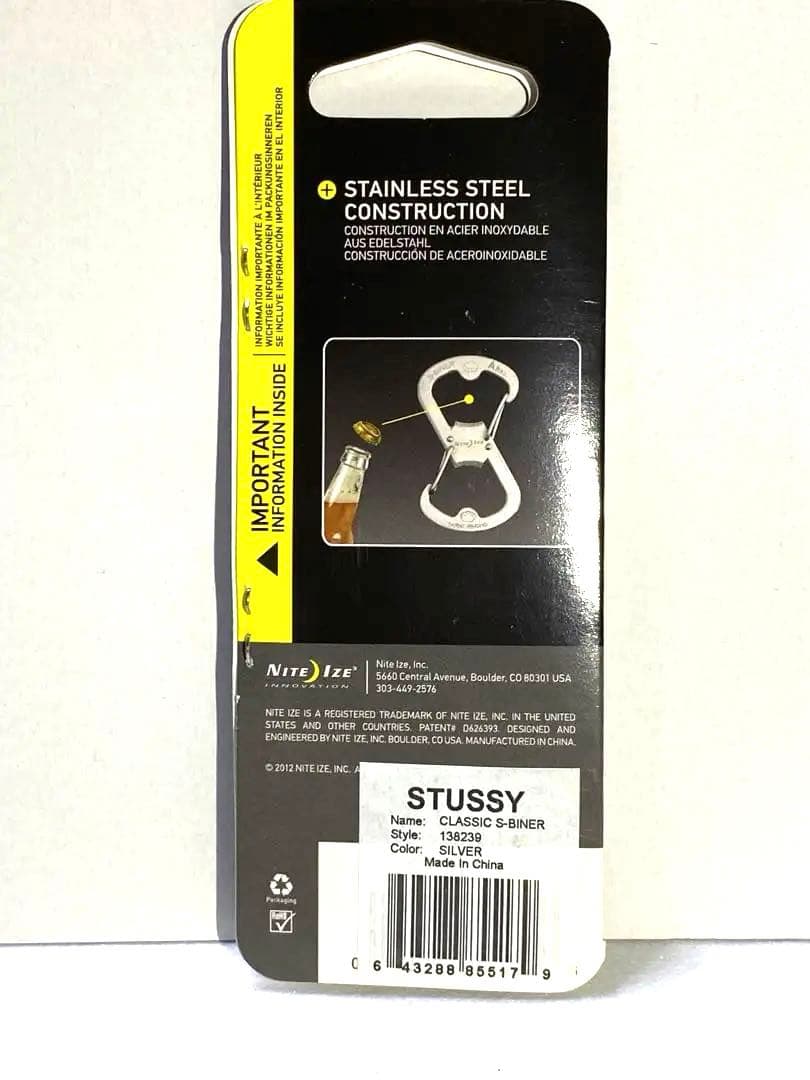 希少 ステューシー カラビナ エスビナー