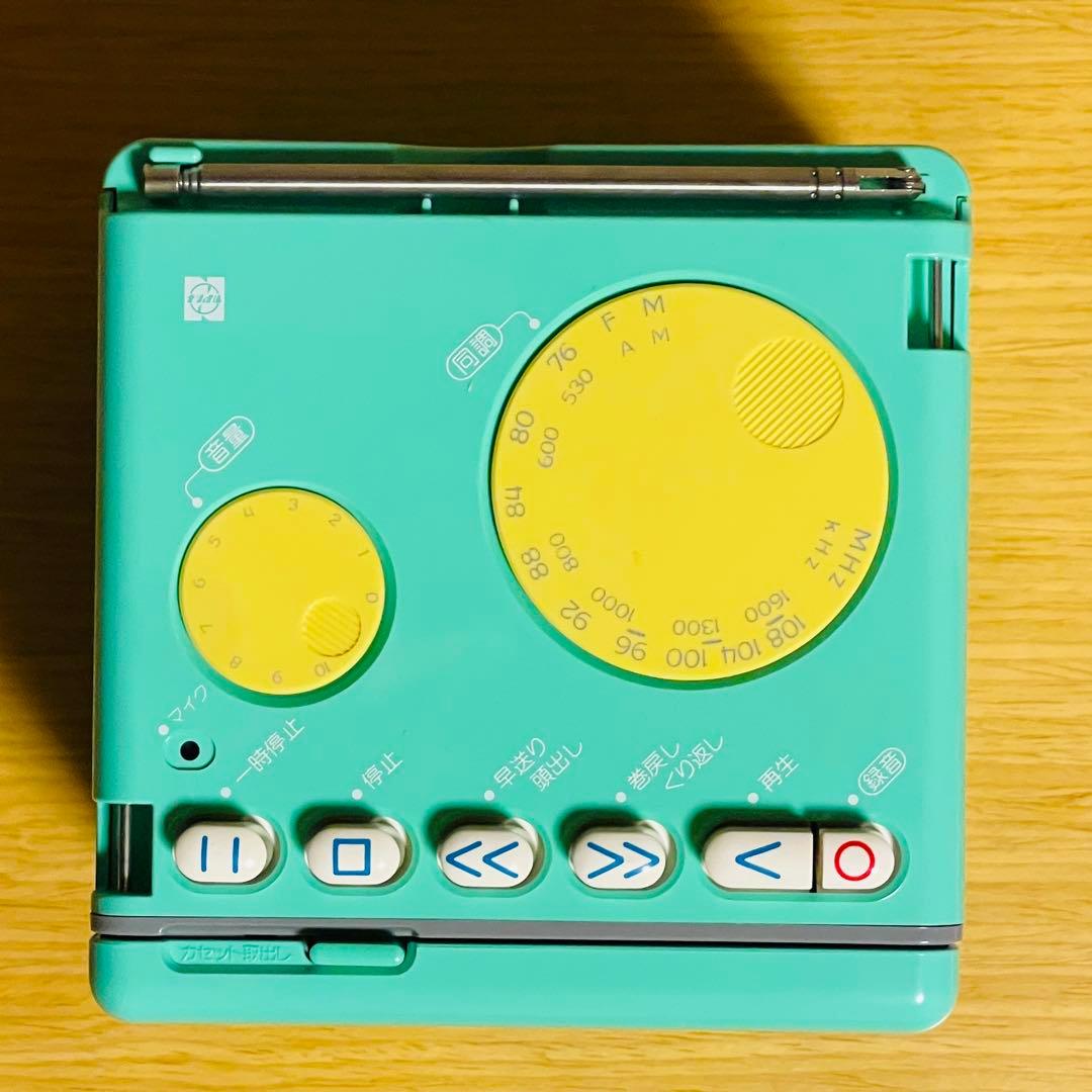 【新品・昭和レトロ】National キューブ型ラジカセ コロカセ RX-90