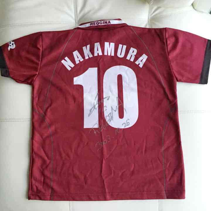 中村俊輔 サイン入り レッジーナ ユニフォーム