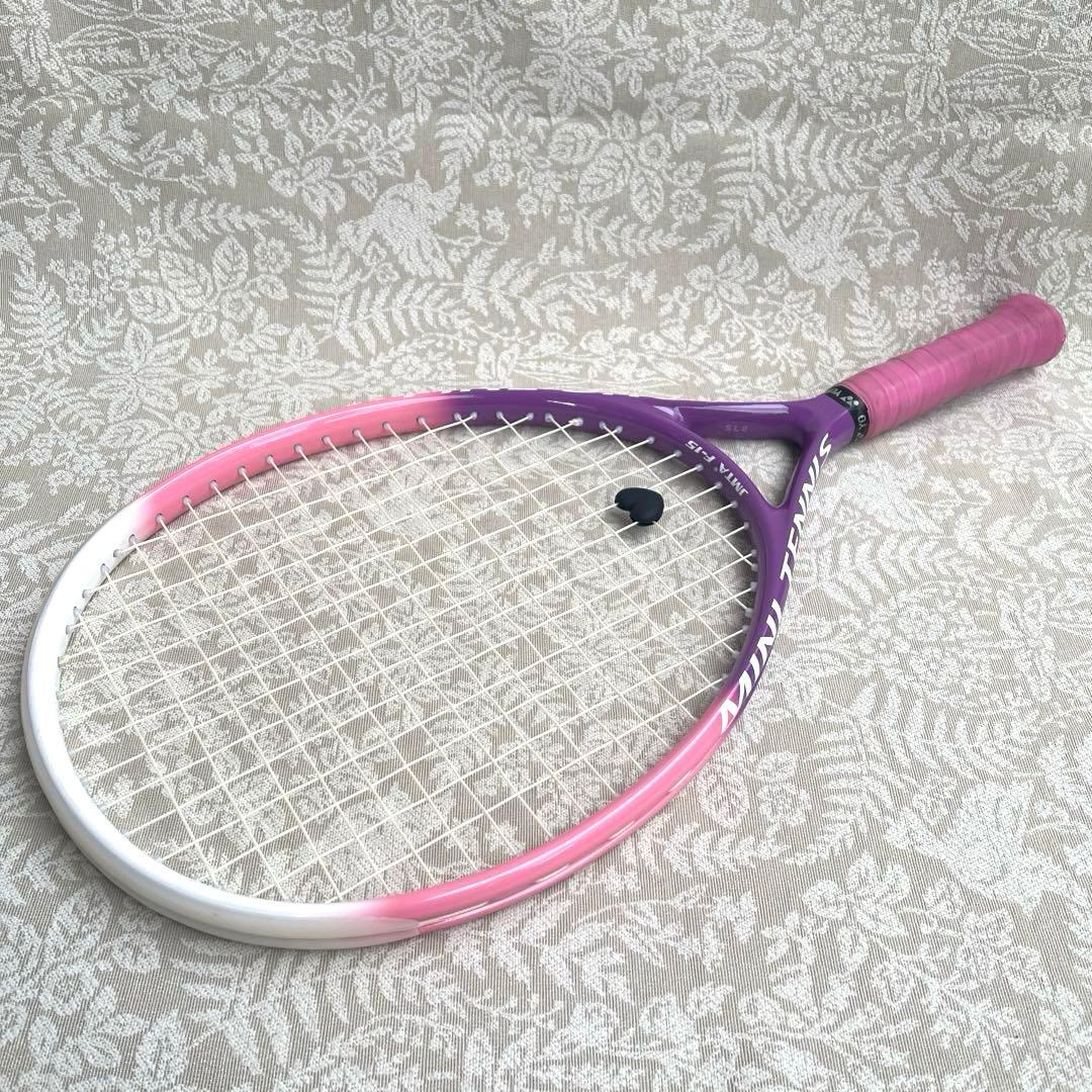 FINE SHOT F-15 ミニテニスラケット 紫ピンク グリップテープおまけ