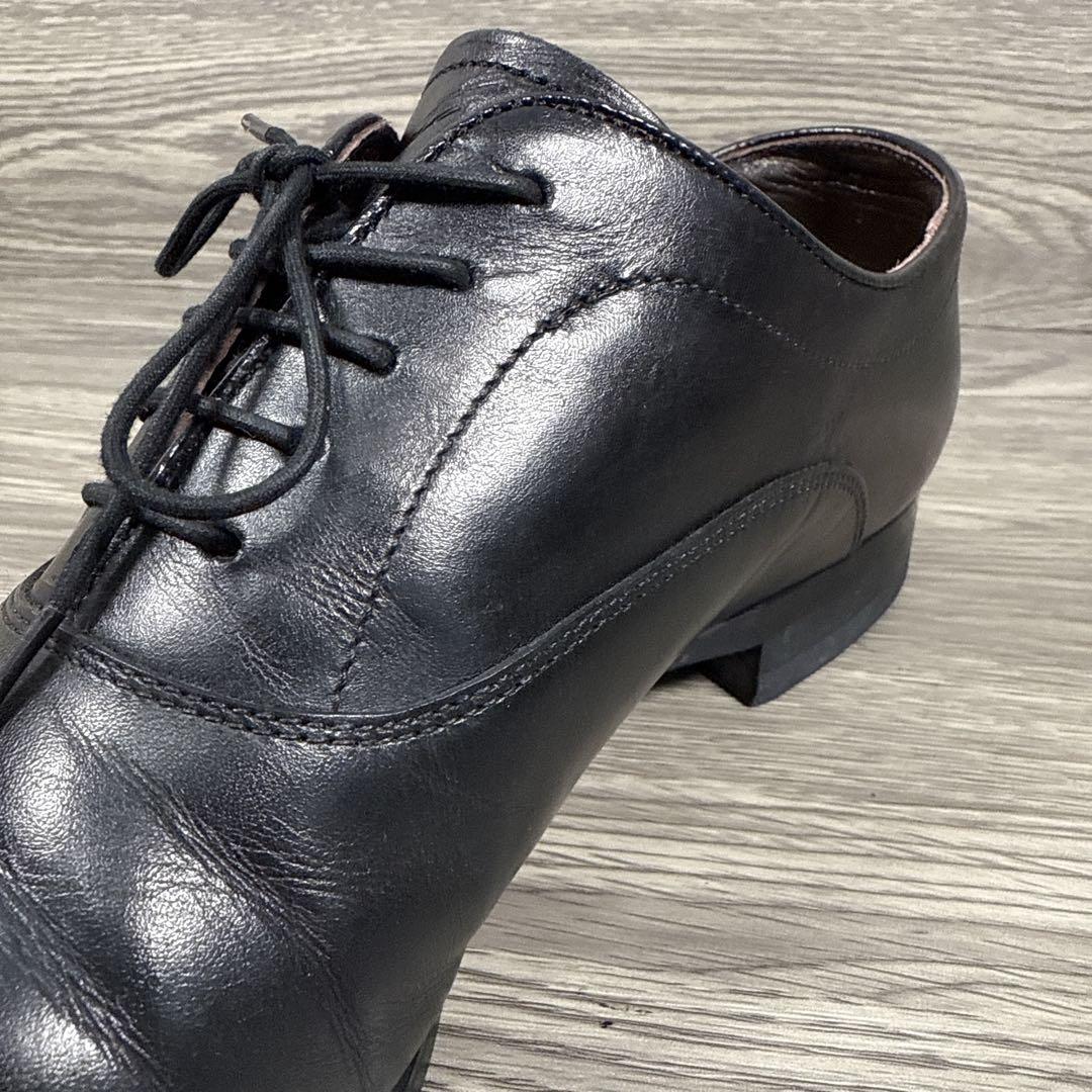 美品　リーガル　ビジネスシューズ　ストレートチップ　内羽　本革　レザー　黒　27