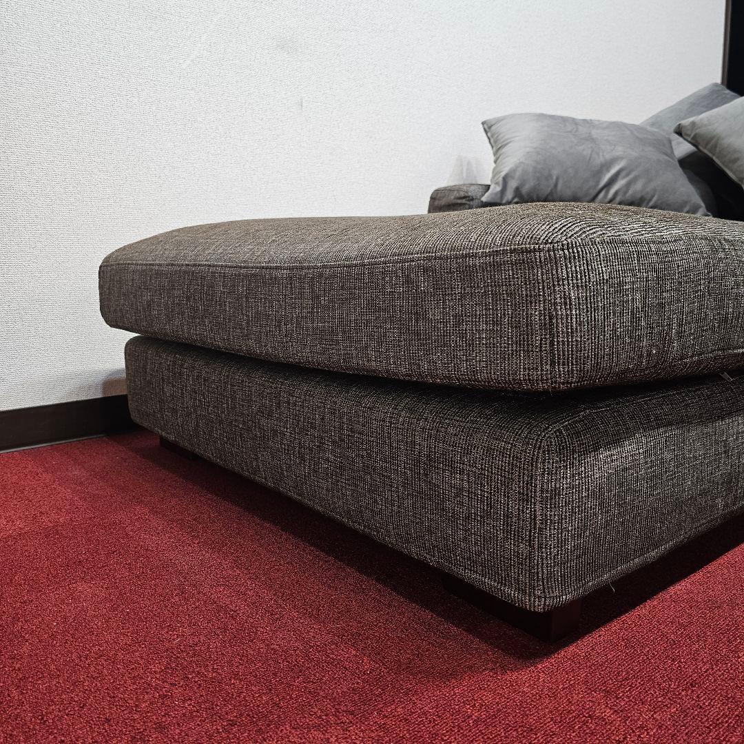 東京23区送料無料 グレーの1人掛けソファ（クッション付き）