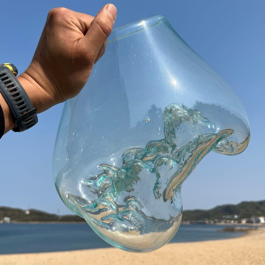 流木ガラス オブジェ超特大I 花瓶 金魚鉢 水槽 テラリウム 観賞魚 メダカ容器