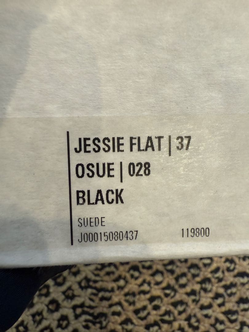 12/8までの掲載　JIMMY CHOO ブラック フラットシューズ