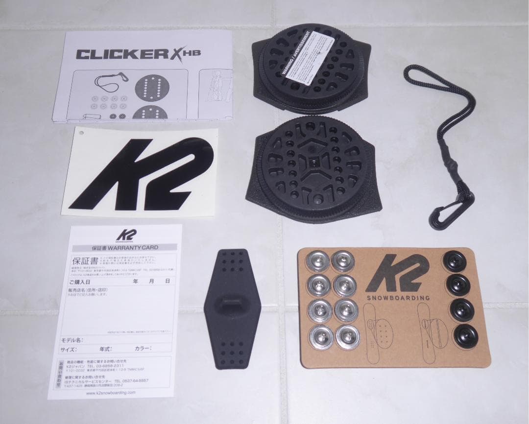 未使用品！K2 CLICKER ステップイン ブーツ/ビンディング 2点セット