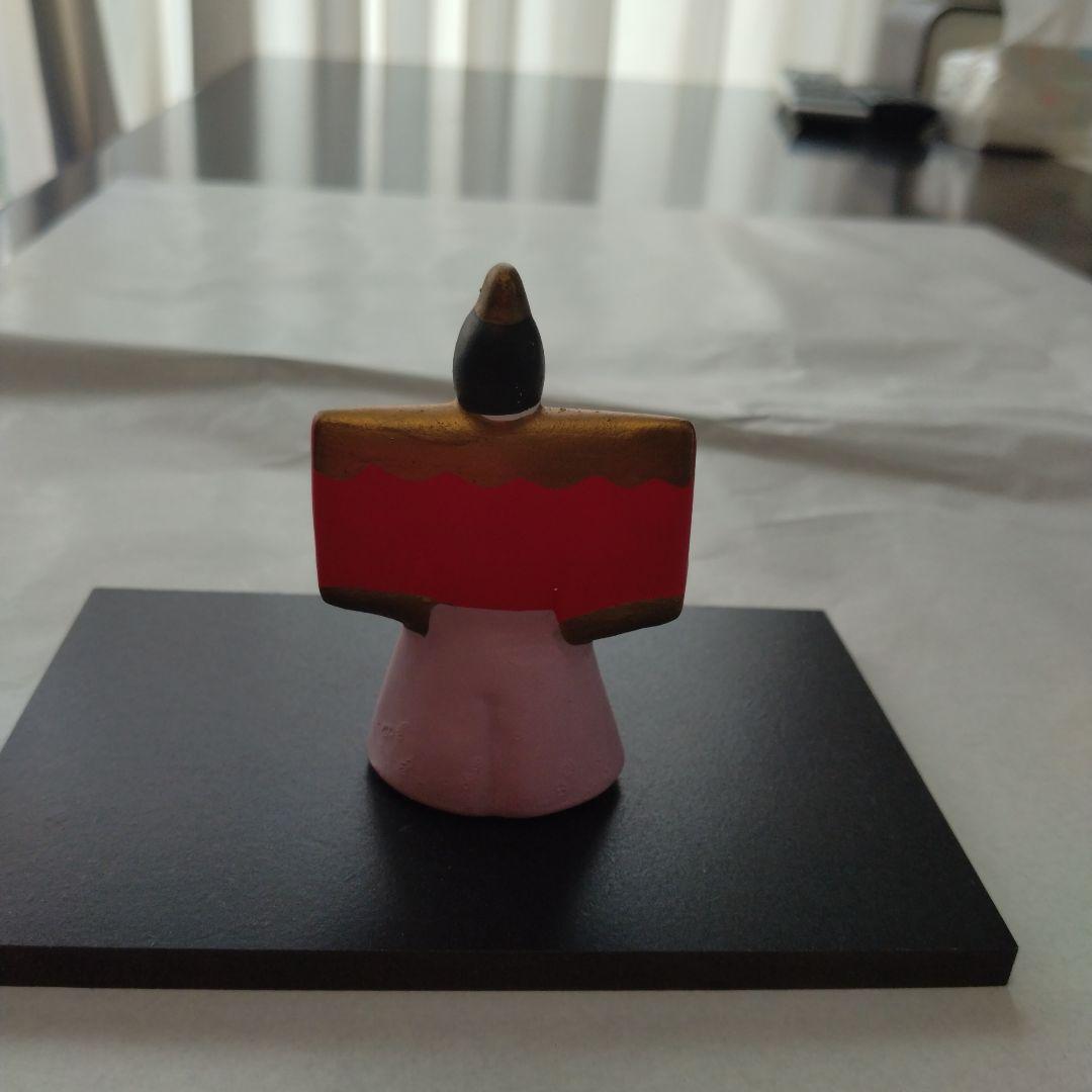 【U636】小さな 雛人形　内裏様のみ 陶器　京都人形