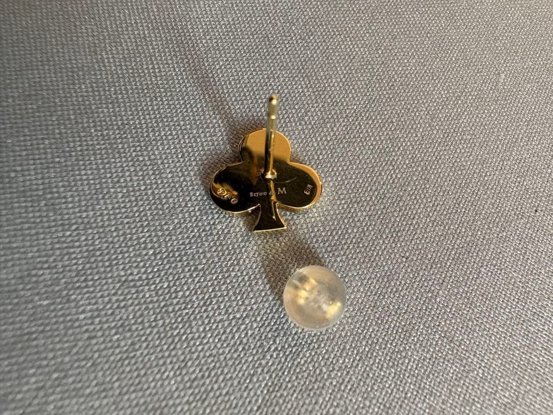 Bijou de M ビジュードエム　トランプピアス（クローバー）