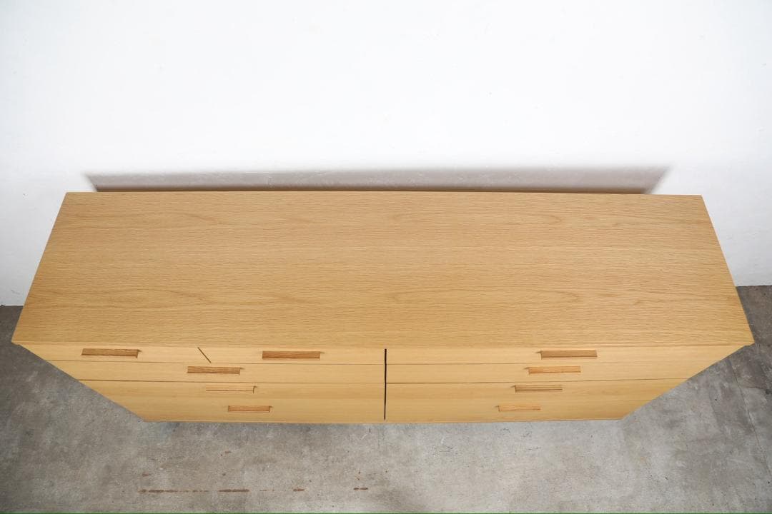 美品『オーク材』サイドボード ドロワー リビングボード チェスト RWsid21