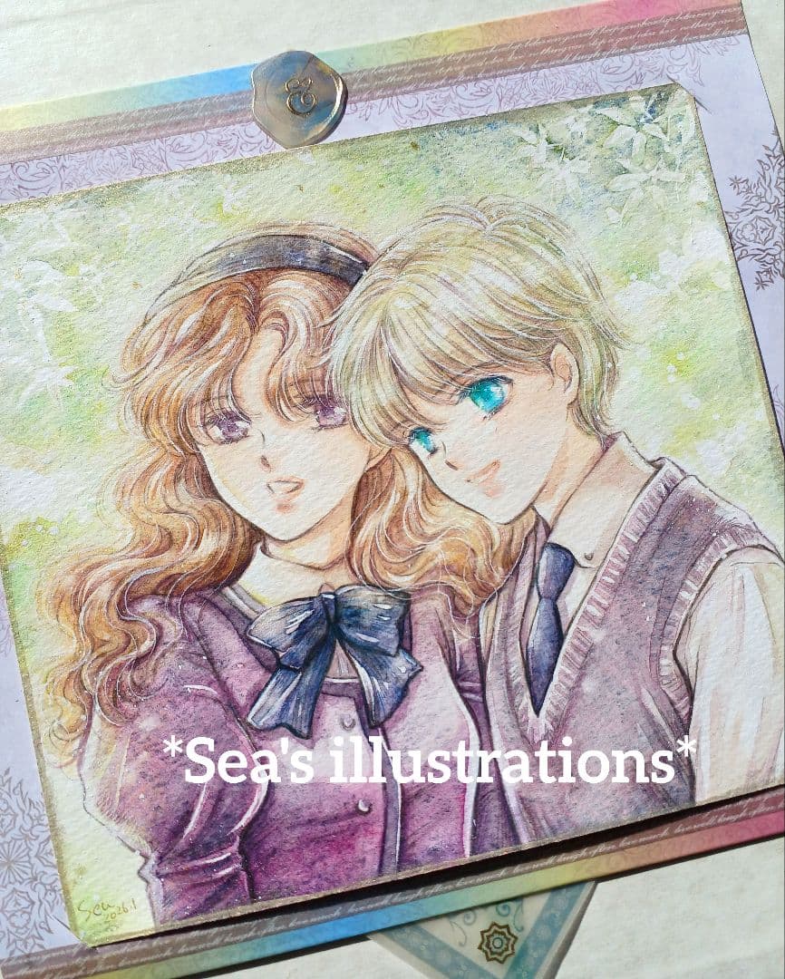 ◇春の便り◇手描きイラスト